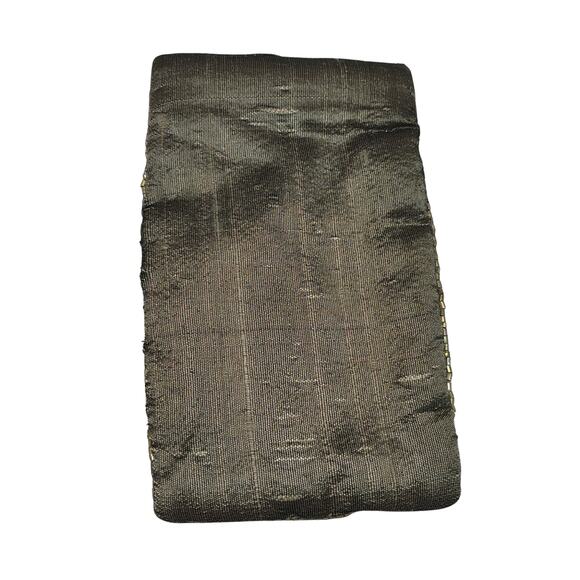 1980s Beaded Light Brown Handbag Flex Frame Eyeglass Rectangle Pouch Bag Case - Picture 4 of 5